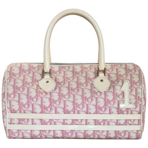 vintage dior monogram bag pink|christian Dior pre owned.